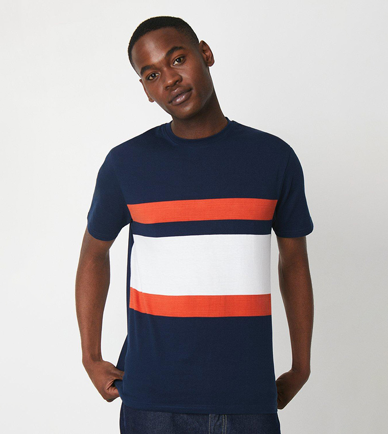 Buy Burton Color Block Short Sleeves T Shirt In Navy 6thStreet Oman
