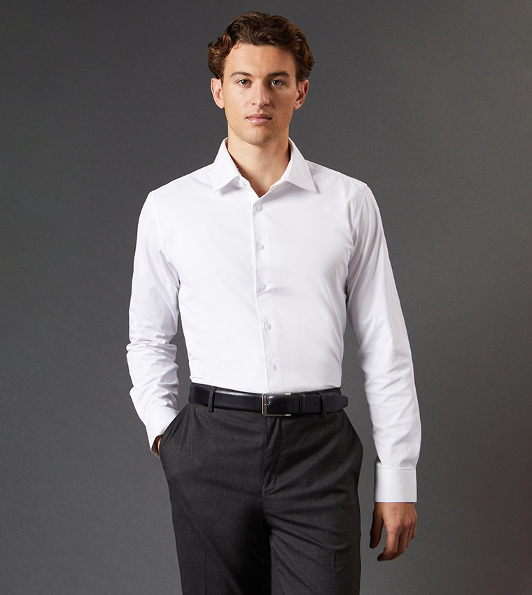Easy Iron Slim Fit Long Sleeves Shirt