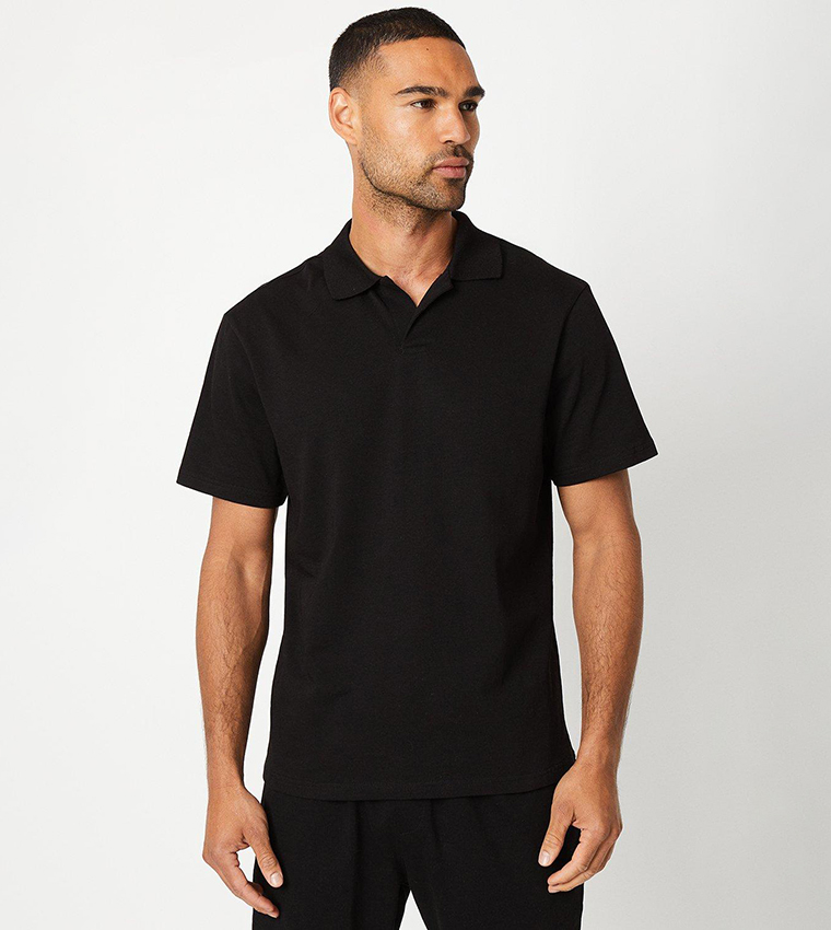 Buy Burton Solid Short Sleeves Polo T Shirt In Black 6thStreet Oman