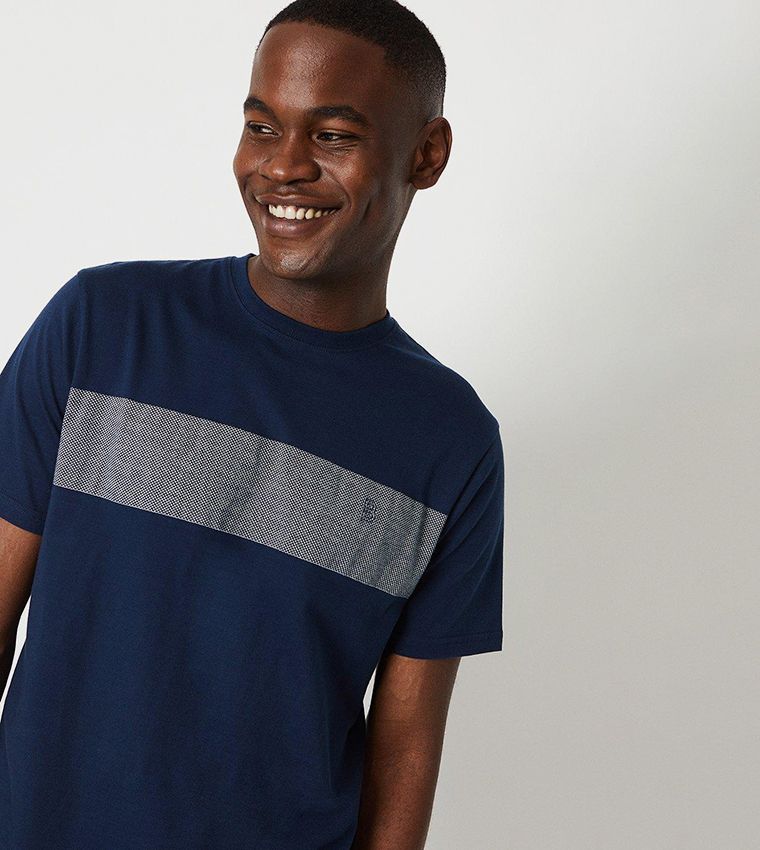 Color Block Crew Neck T-Shirt