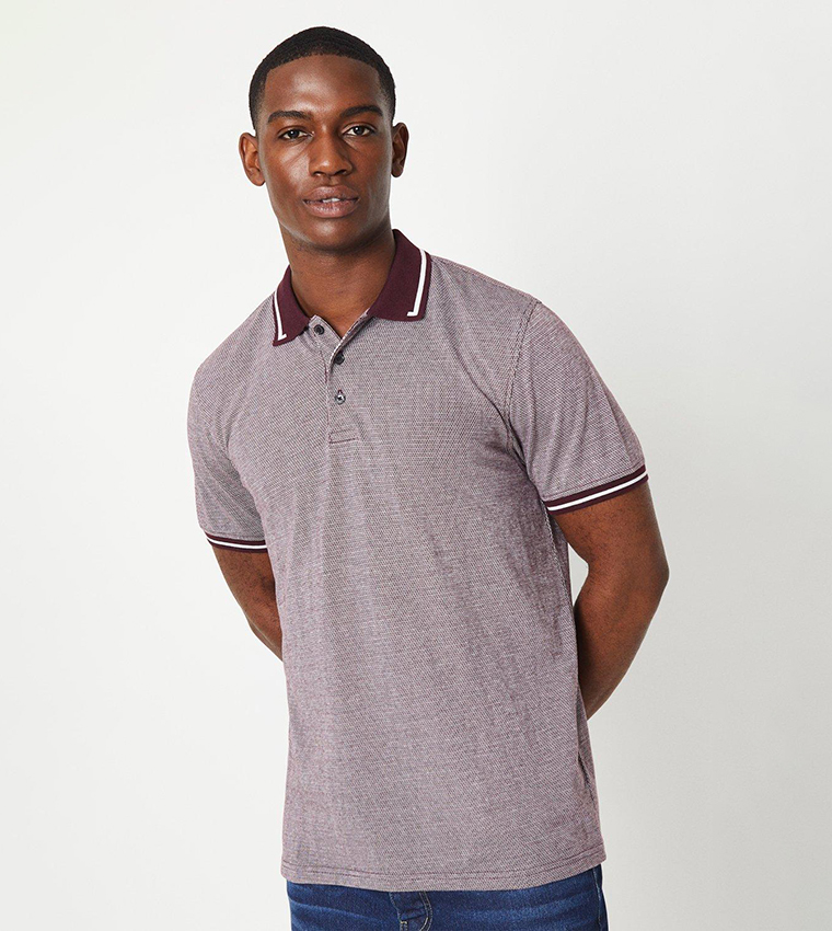 Burgundy polo t shirt clearance
