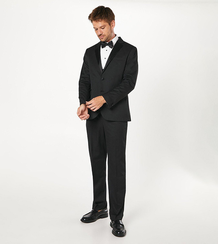 Pleat Front Slim Fit Long Sleeves Shirt