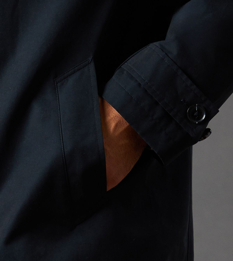 Smart Funnel Neck Rain Coat