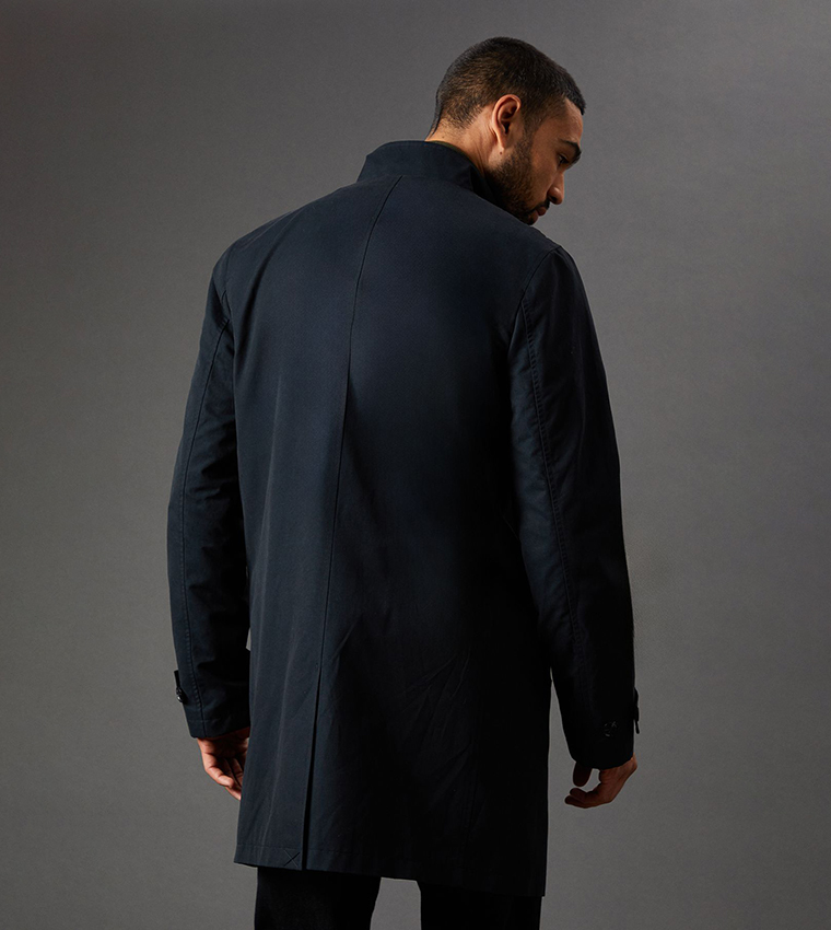 Smart Funnel Neck Rain Coat