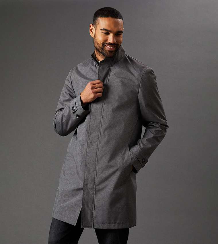 Buy Burton Smart Funnel Neck Rain Coat In Grey 6thStreet Kuwait