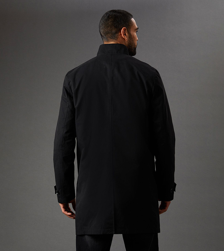 Smart Funnel Neck Rain Coat