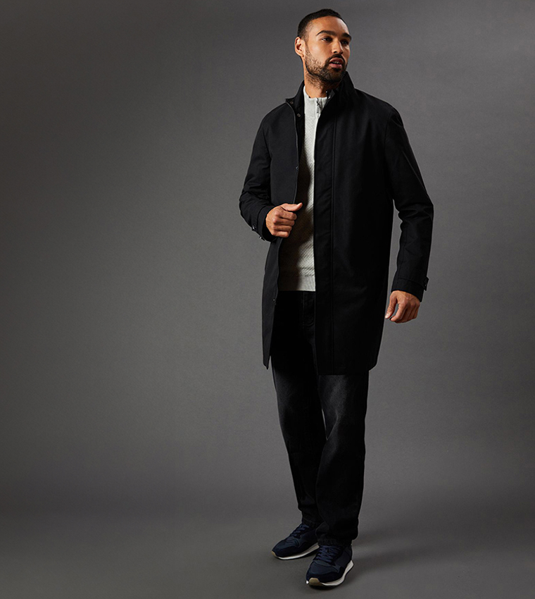 Smart Funnel Neck Rain Coat