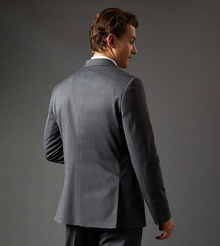 Solid Slim Fit Blazer