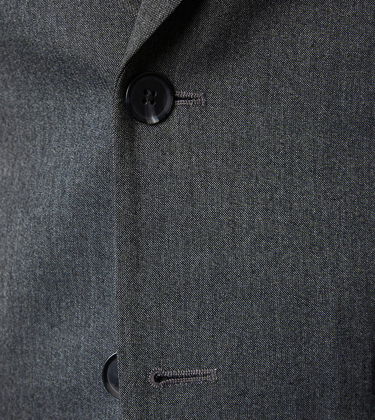 Solid Slim Fit Blazer