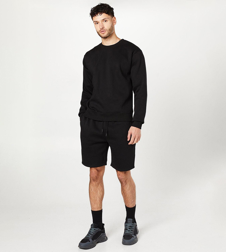 Solid Crew Neck Sweatshirt