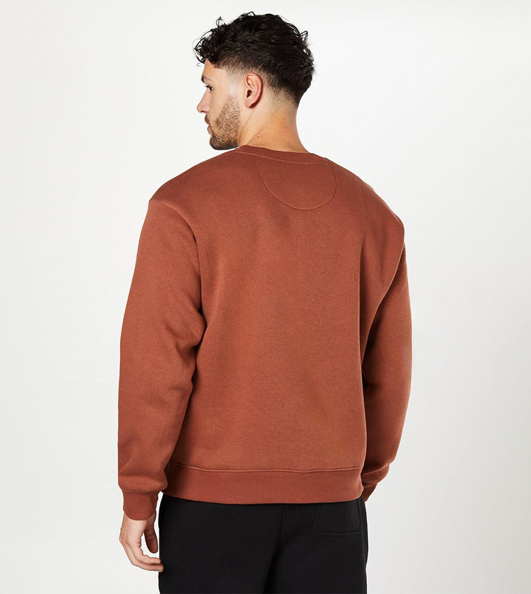 Solid Crew Neck Sweatshirt