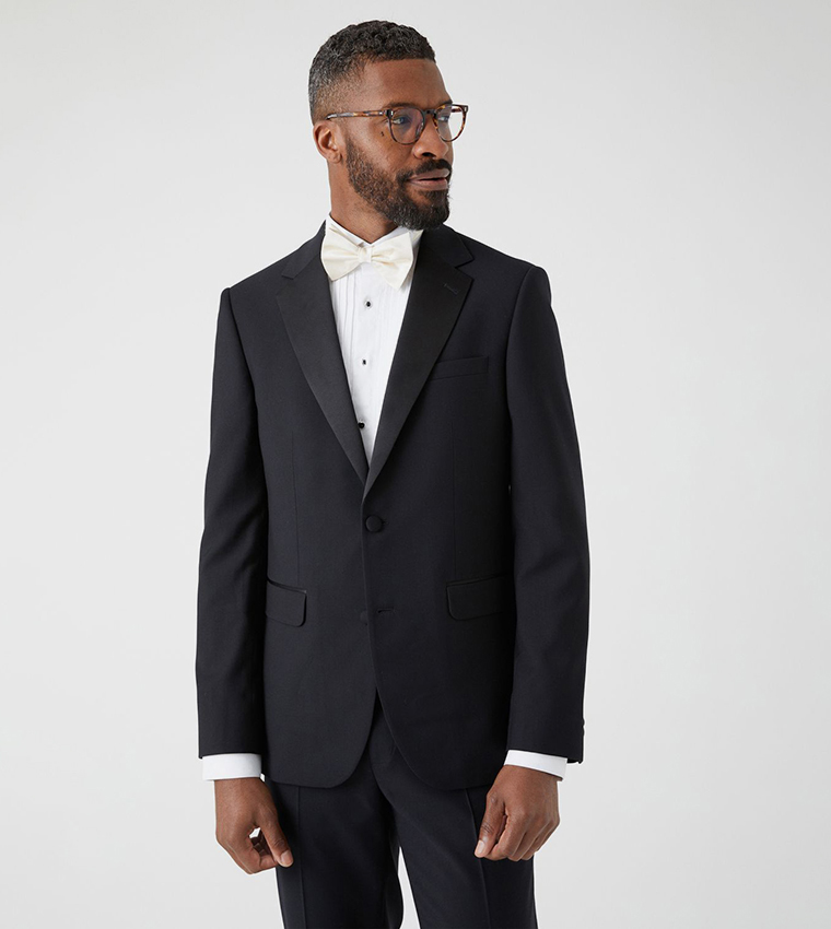 Skinny Fit Black Tuxedo Blazer