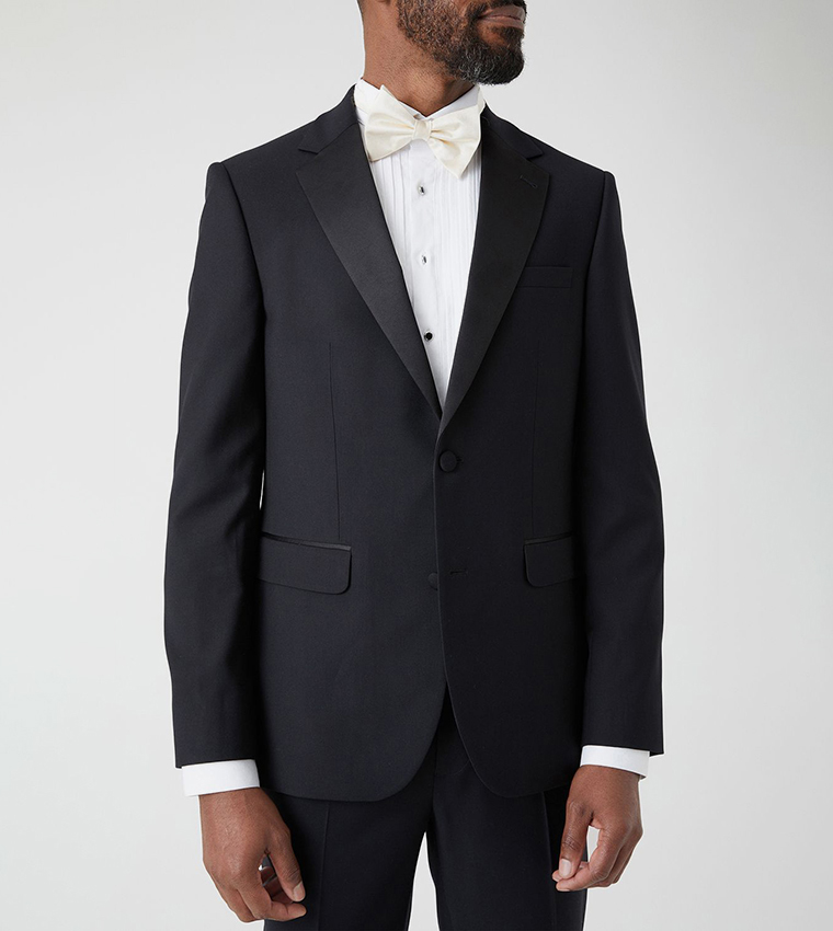 Skinny Fit Black Tuxedo Blazer