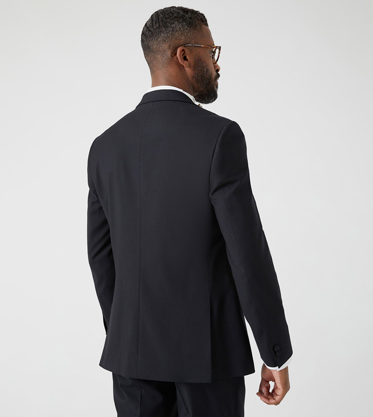 Skinny Fit Black Tuxedo Blazer