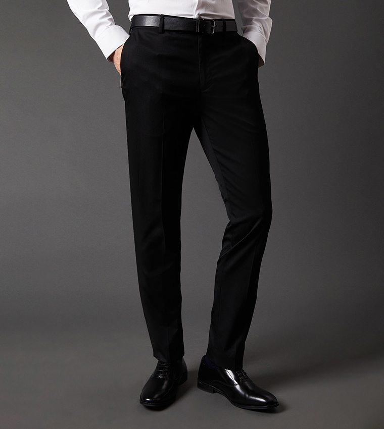 Skinny Fit Tuxedo Formal Trousers