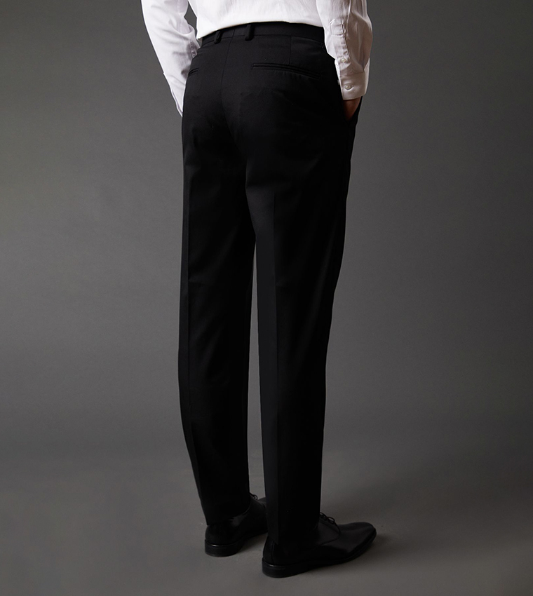 Skinny Fit Tuxedo Formal Trousers