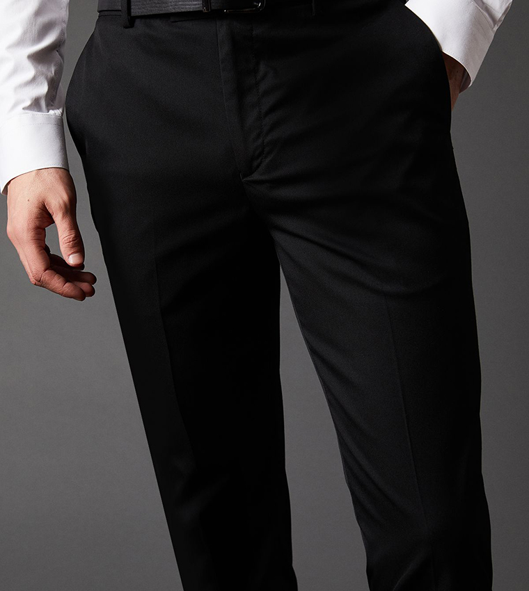 Skinny Fit Tuxedo Formal Trousers