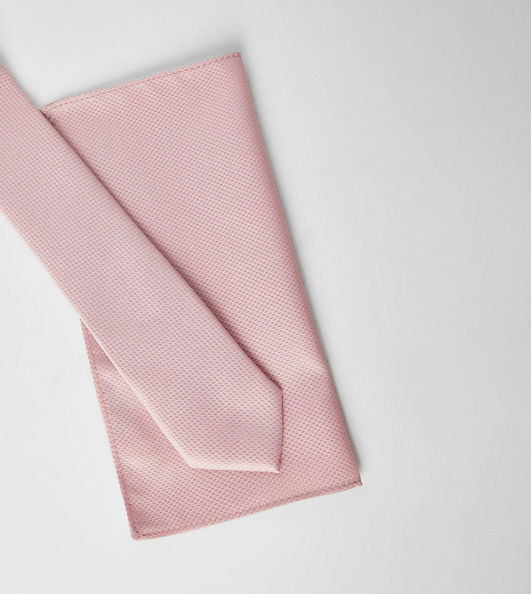 Textured Tie And Pocket Square