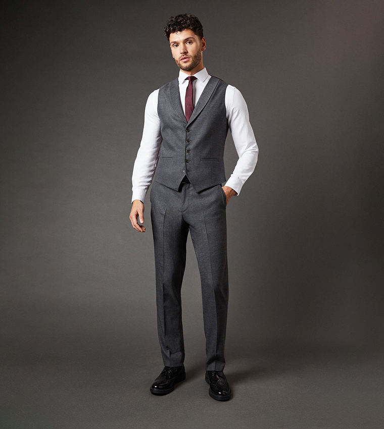 Tweed Look Waistcoat