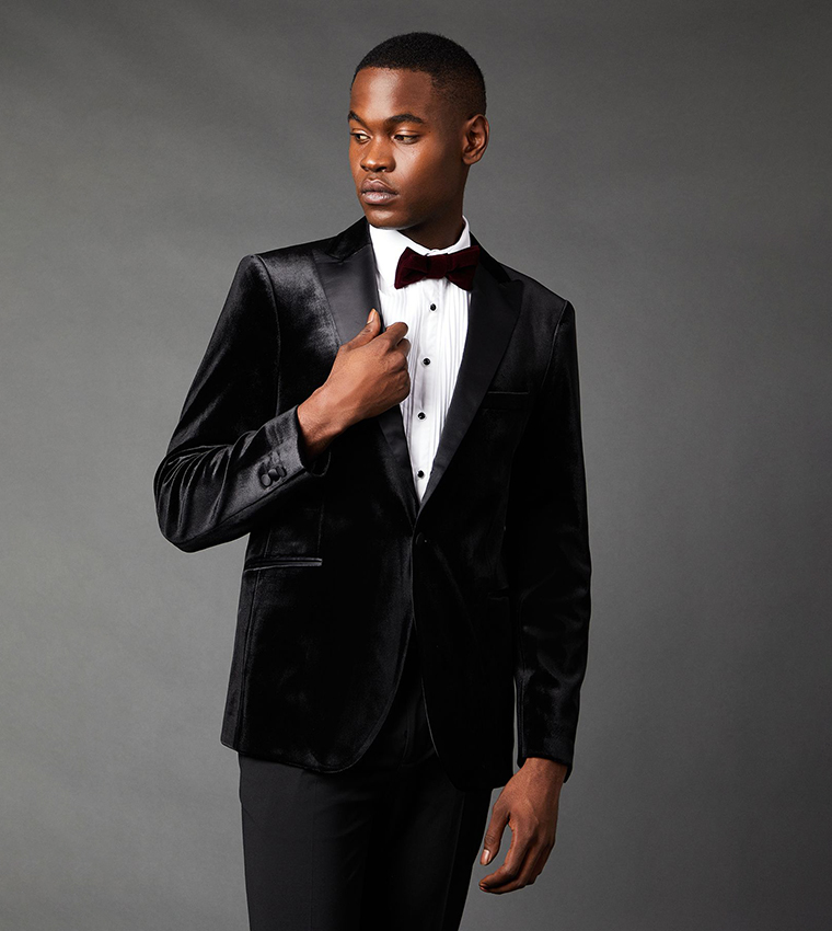 Slim Fit Velvet Tuxedo Jacket