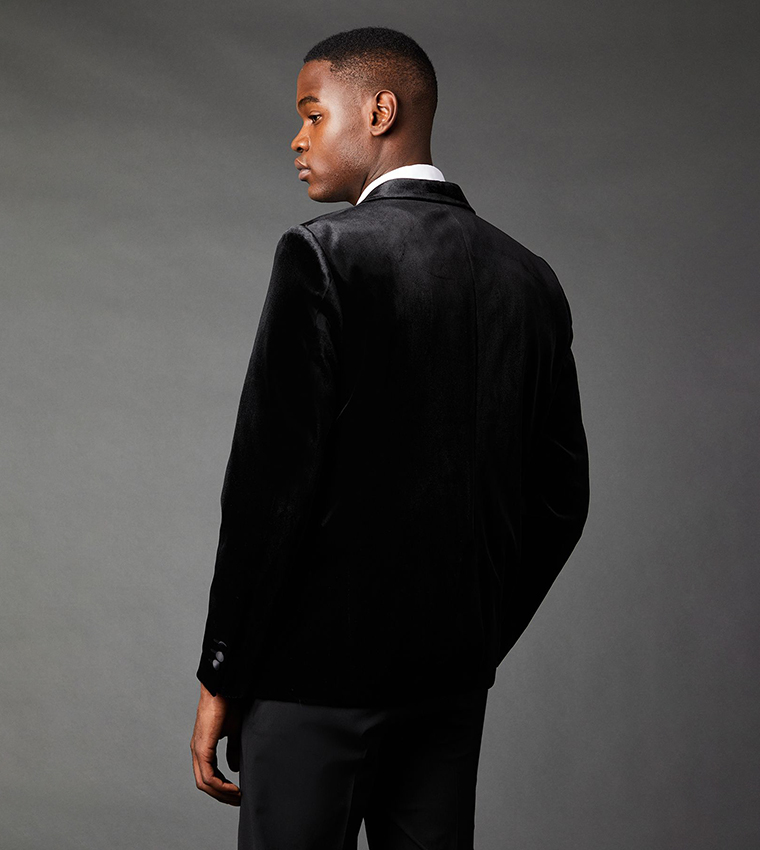 Slim Fit Velvet Tuxedo Jacket
