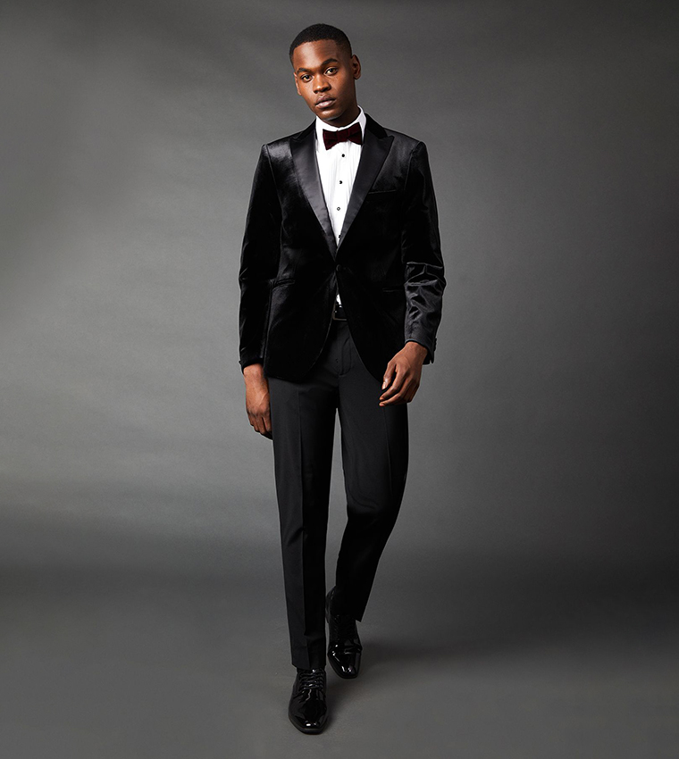 Slim Fit Velvet Tuxedo Jacket