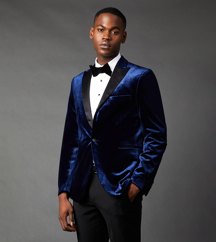 Slim Fit Velvet Tuxedo Jacket
