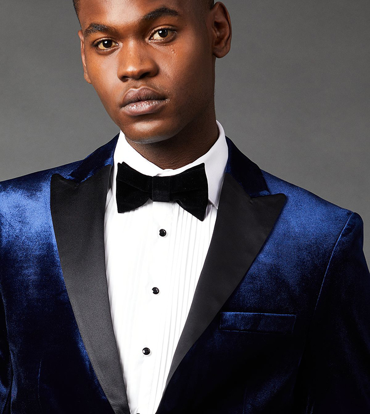Slim Fit Velvet Tuxedo Jacket