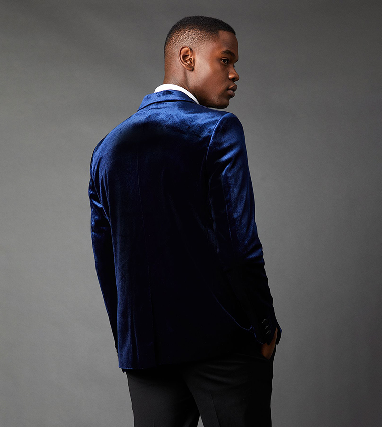 Slim Fit Velvet Tuxedo Jacket
