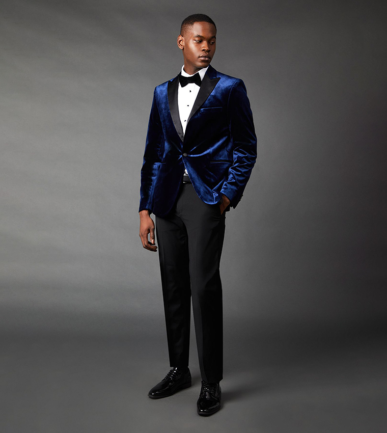 Slim Fit Velvet Tuxedo Jacket