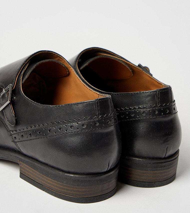 Leather Monk Strap Shoes