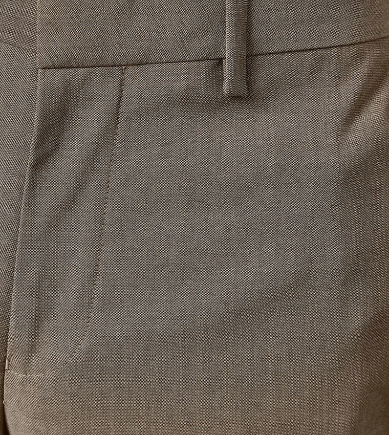 Solid Mid Rise Formal Trousers