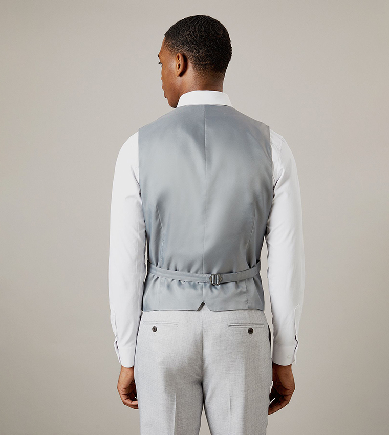 Heathered Double Breasted Waistcoat
