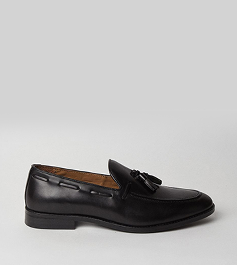 Black Tassel Penny Loafers