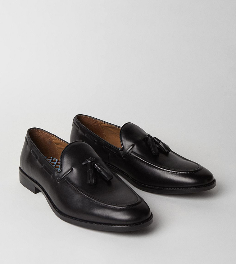Black Tassel Penny Loafers