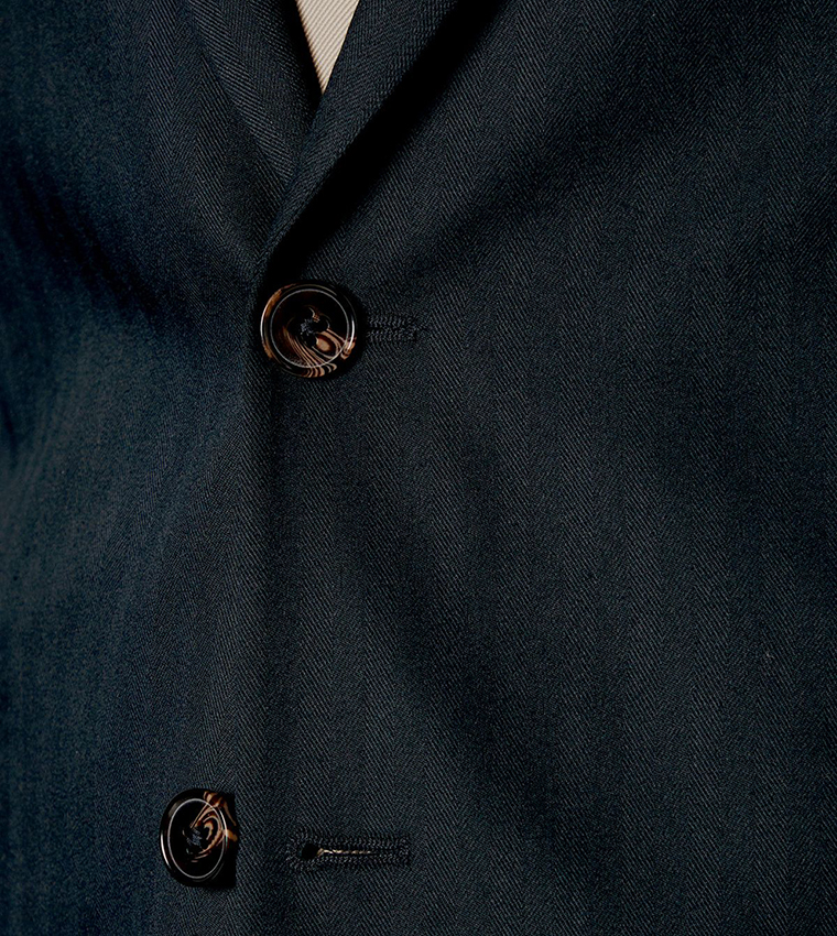 Herringbone Tailored Fit Blazer