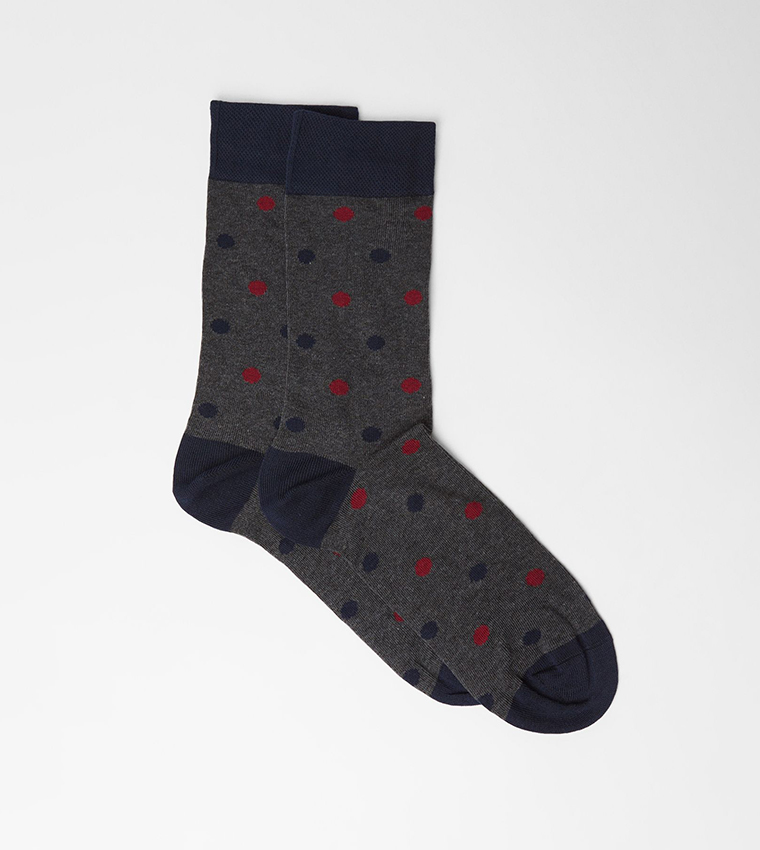 3-Pack Printed Crew Socks
