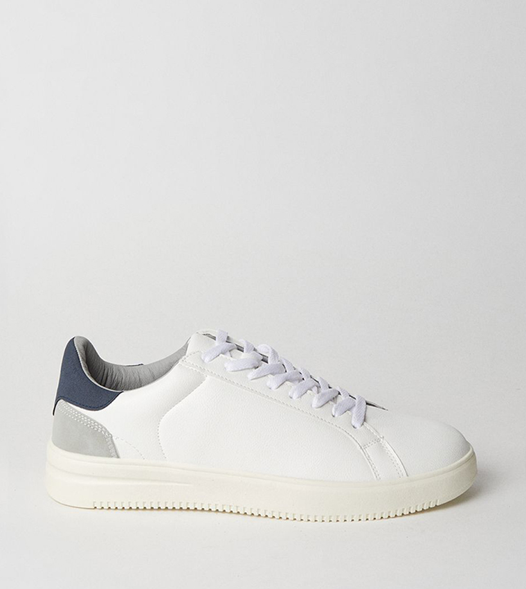 Leather Lace-Up Sneakers