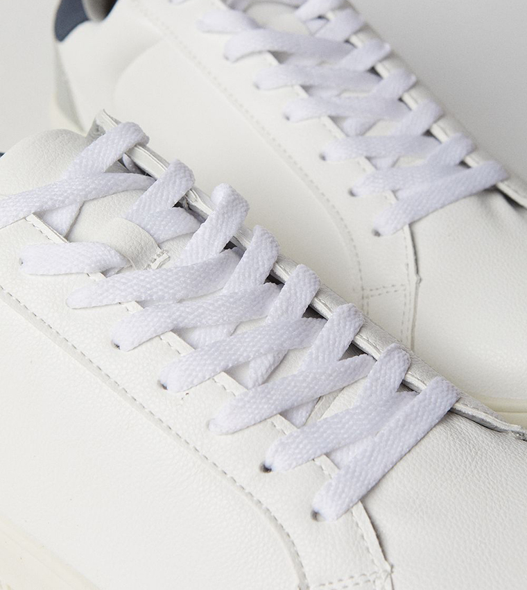 Leather Lace-Up Sneakers