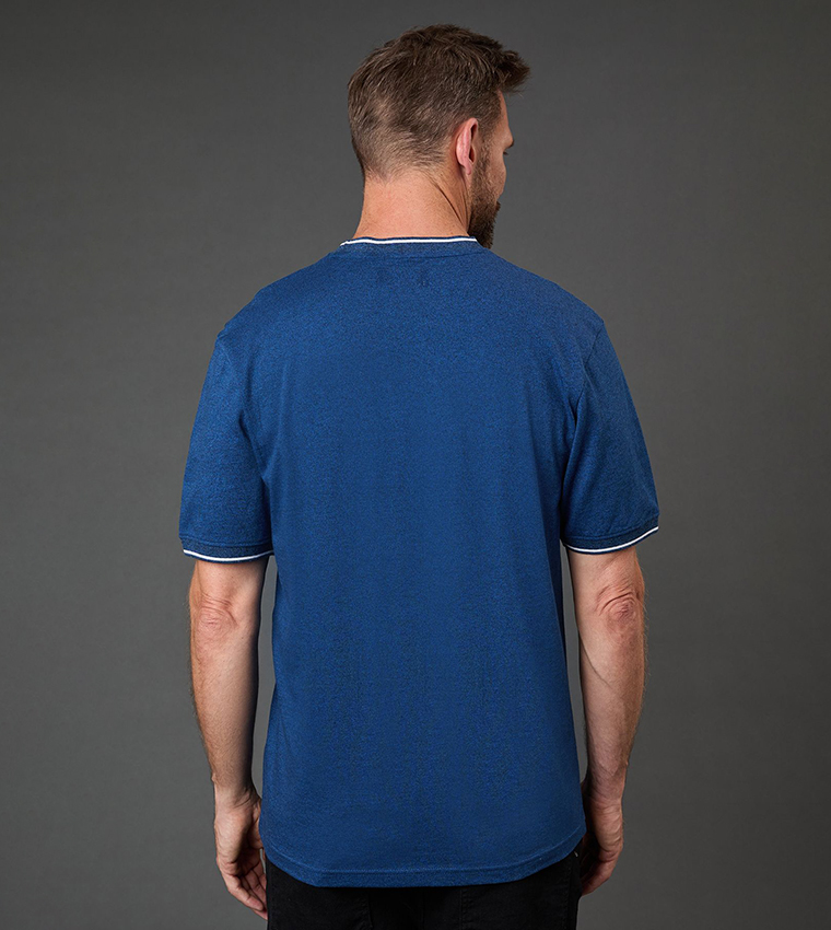 Contrast Tipped Crew Neck T-Shirt