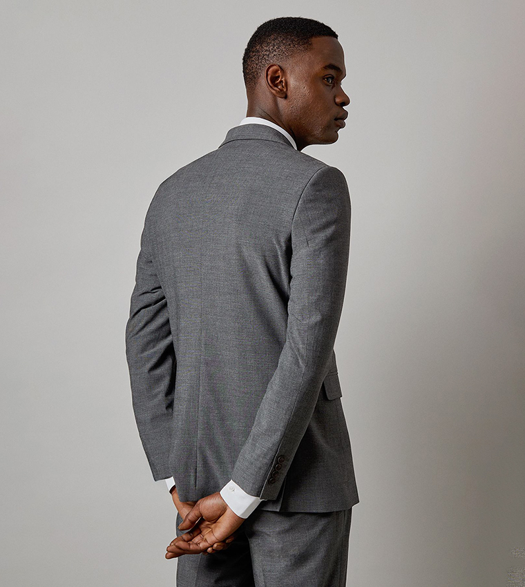 Checkered Slim Fit Blazer