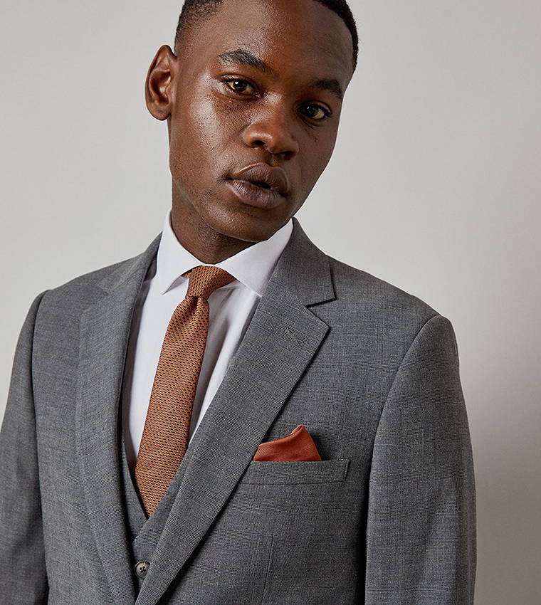 Checkered Slim Fit Blazer