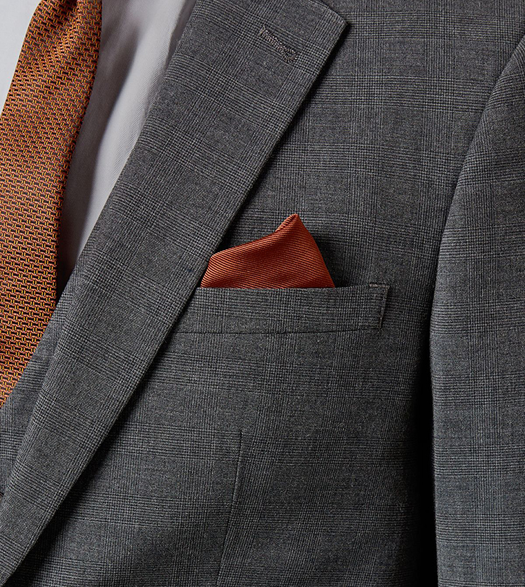 Checkered Slim Fit Blazer