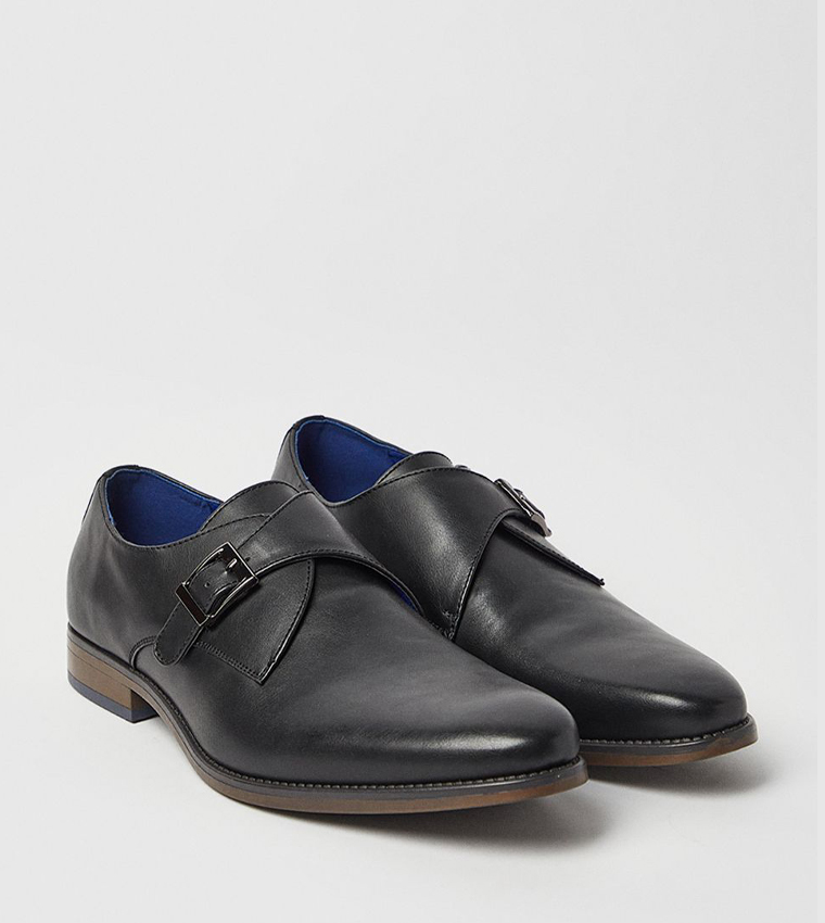Solid Formal Monk Strap Shoes