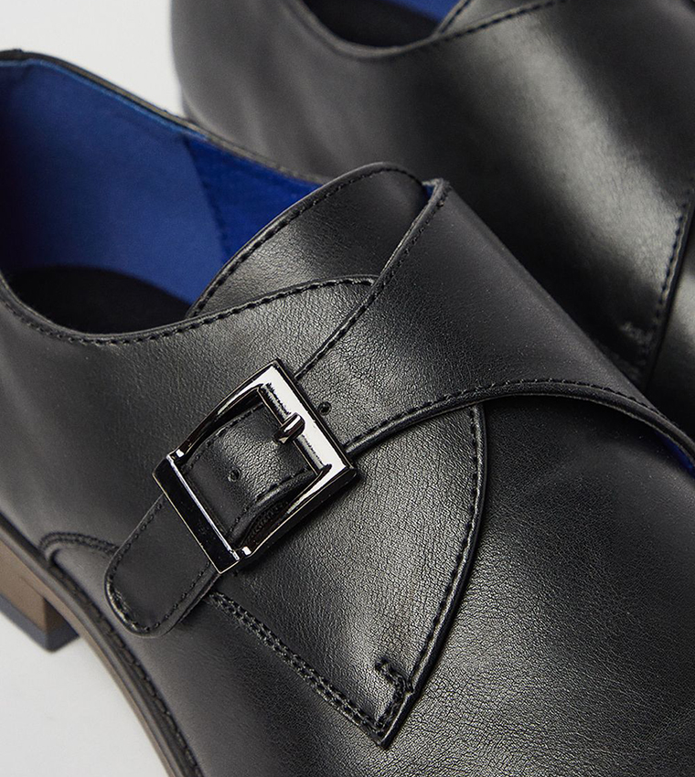 Solid Formal Monk Strap Shoes