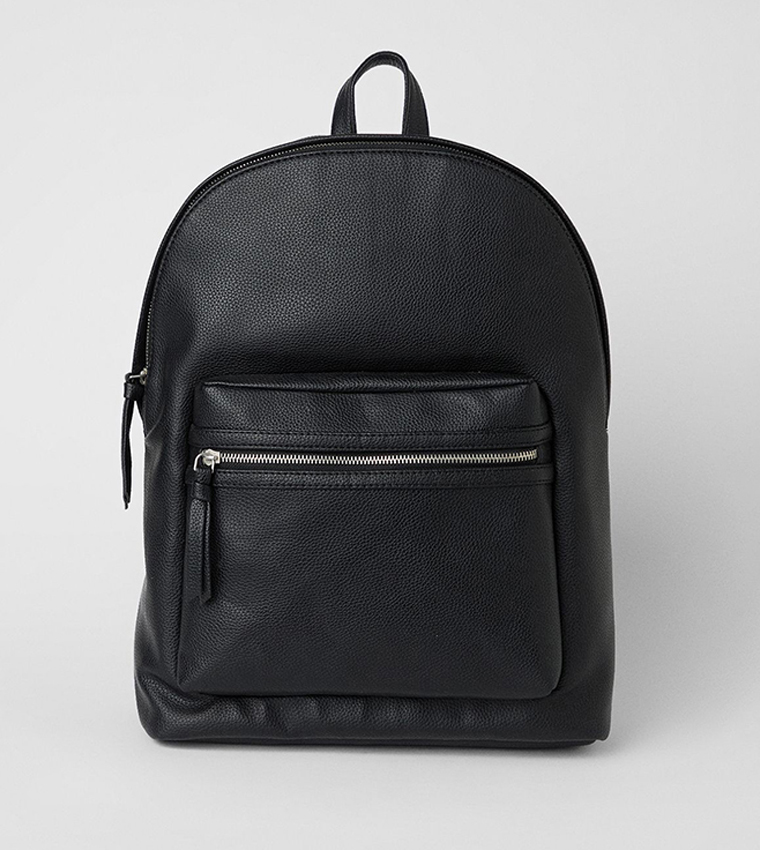 Grain Faux Leather Commuter Backpack
