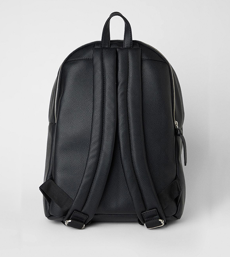 Grain Faux Leather Commuter Backpack