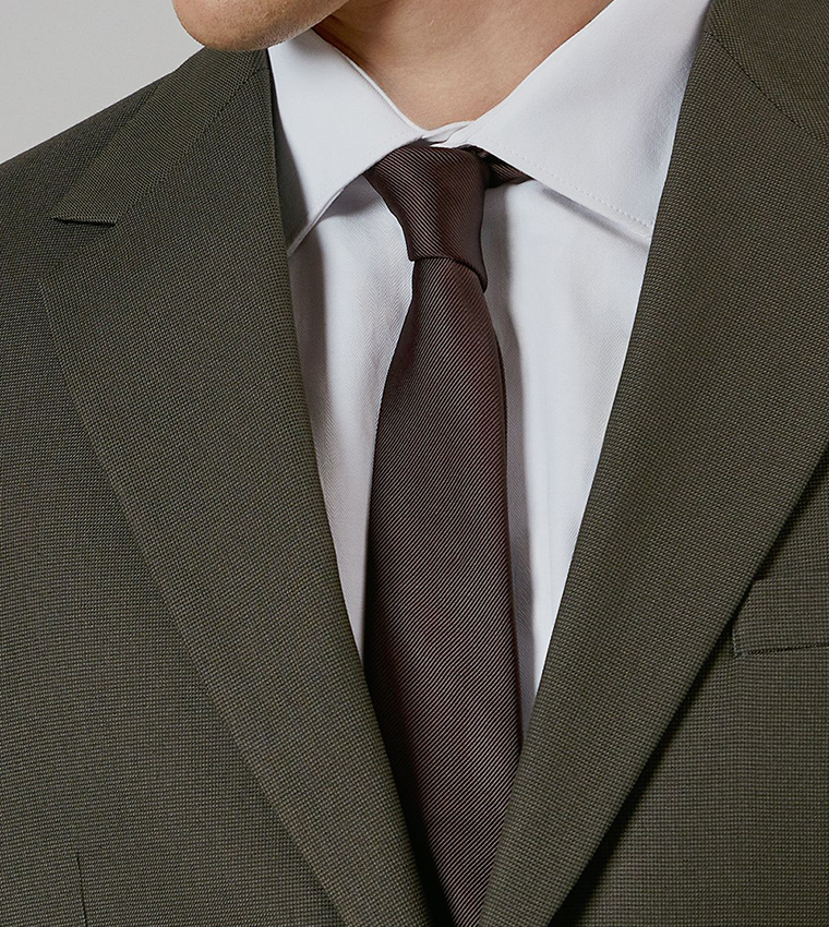 Textured Stretch Slim Fit Blazer