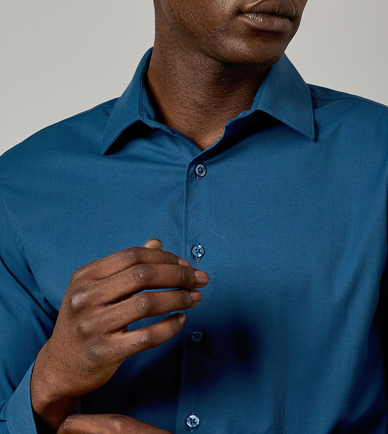 Easy Iron Slim Fit Long Sleeves Formal Shirt