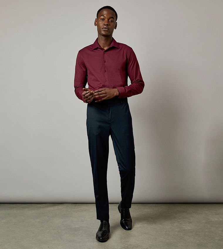 Easy Iron Slim Fit Long Sleeves Formal Shirt